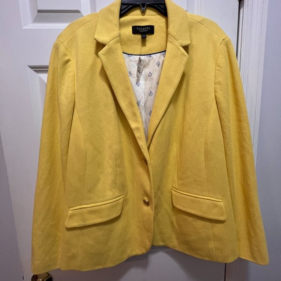 Talbots NWT 22WP yellow jacket